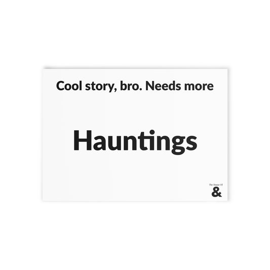 Boutique Gift & Collectible Card - Hauntings (One-sided print in Cloud)