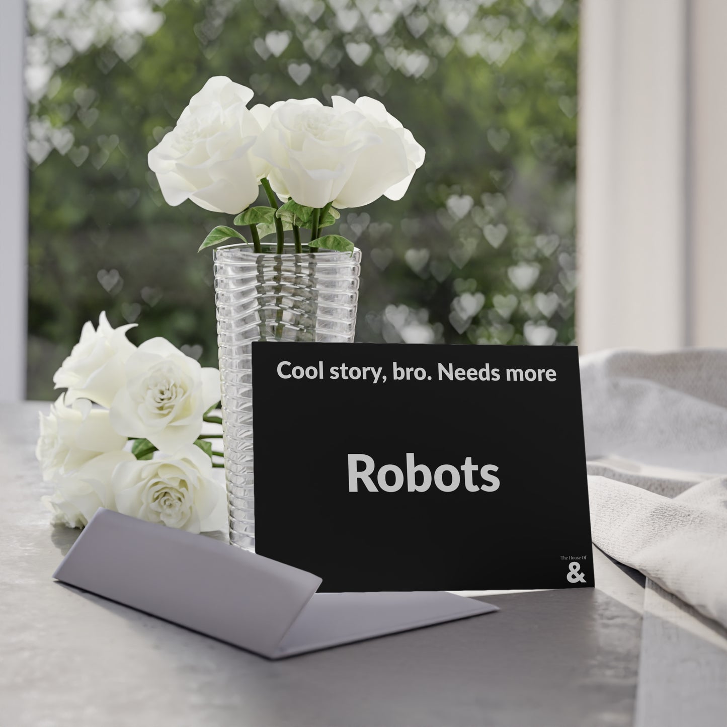Boutique Gift & Collectible Card - Robots (One-sided print in Midnight)