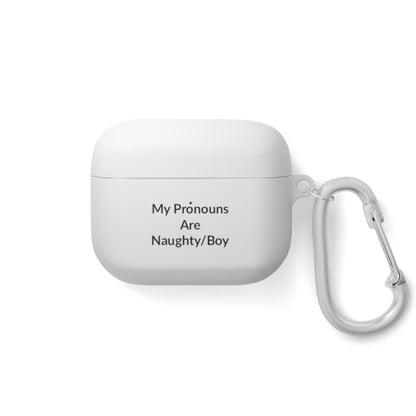 AirPods Pro Case Cover - Naughty/Boy - Black Text