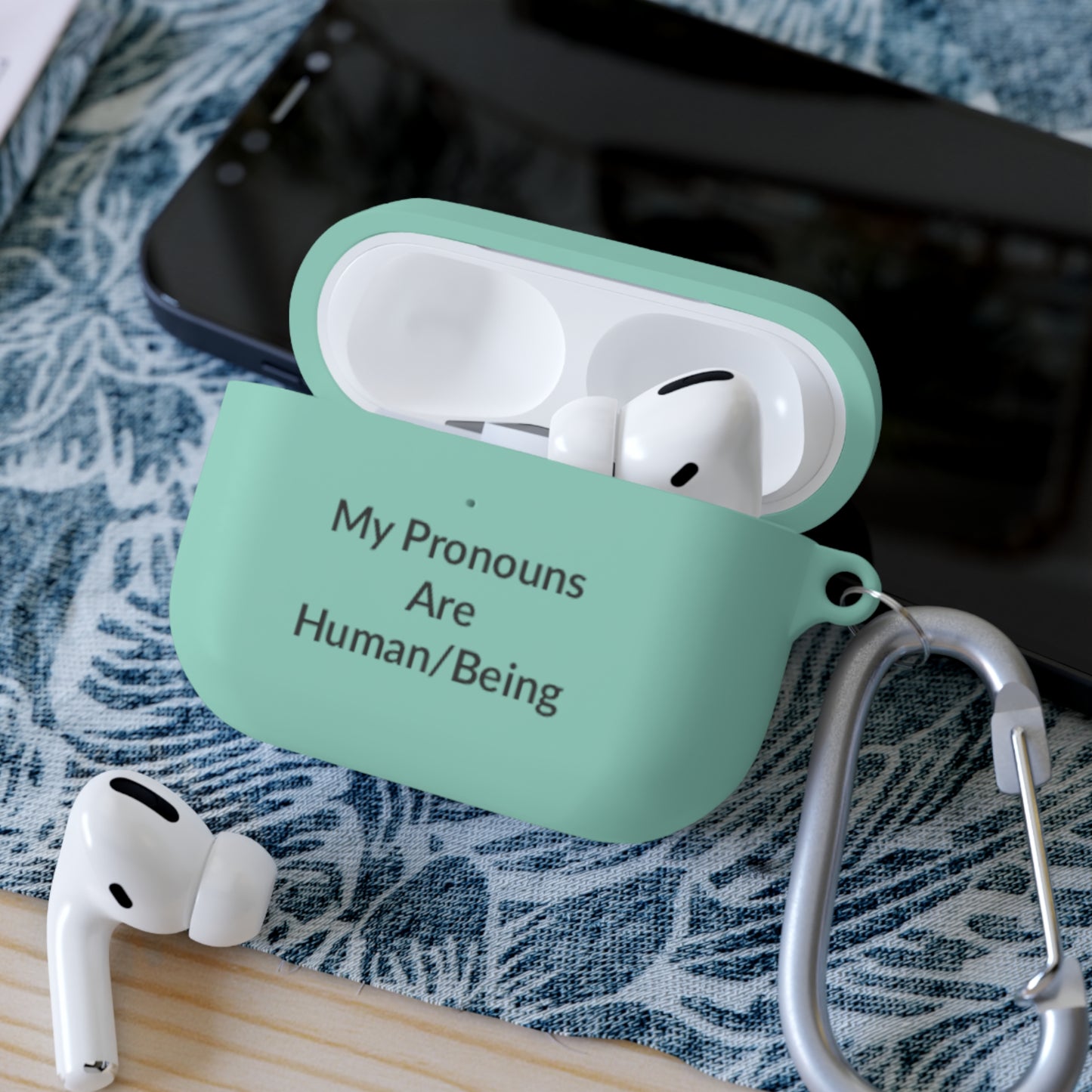 AirPods Pro Case Cover - Human/Being - Black Text