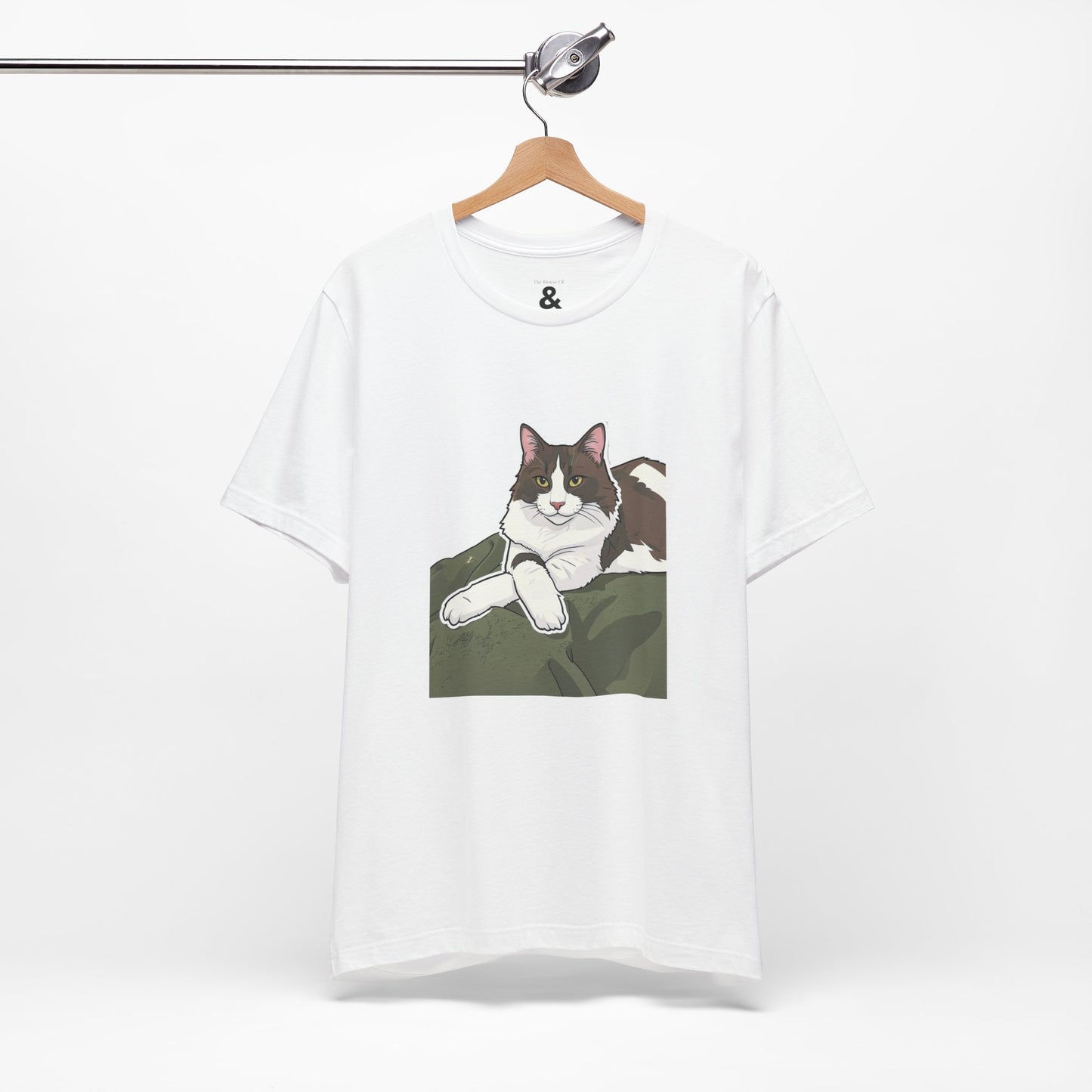 Unisex Jersey Short Sleeve Tee - Judgy Face in Cloud (S)
