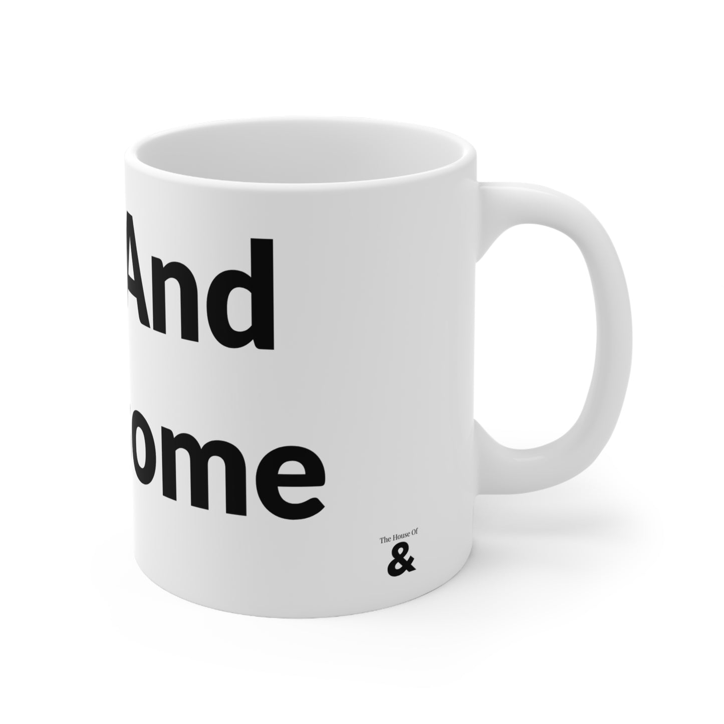 White Ceramic Coffee Cup - Deaf And Handsome