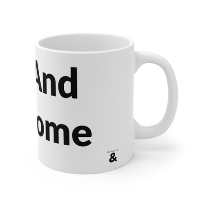 White Ceramic Coffee Cup - Deaf And Handsome