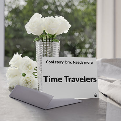 Boutique Gift & Collectible Card - Time Travelers (One-sided print in Cloud)