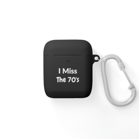 AirPods Case Cover - I Miss The 70's - White Text