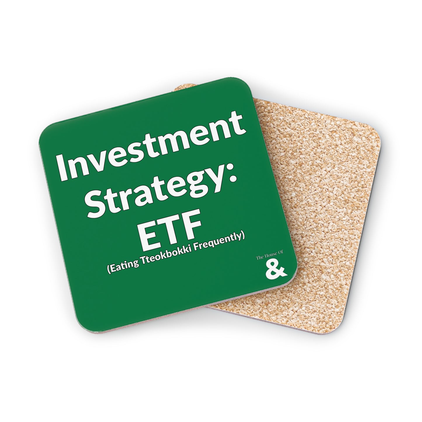 Coaster - My Investment Strategy: ETF - Tteokbokki (Dark Green/White Text)