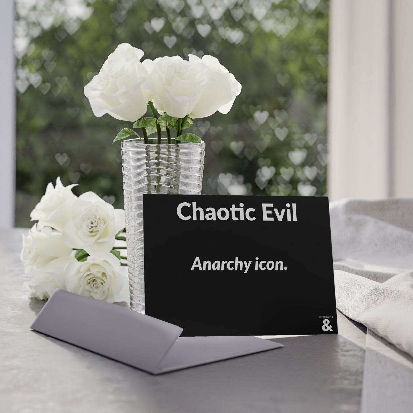 Boutique Gift & Collectible Card - Chaotic Evil (One-sided print)