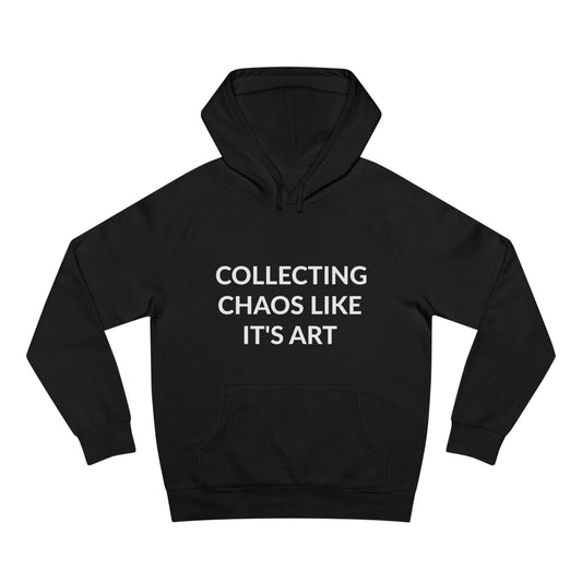 Unisex Supply Hoodie - Collecting Chaos Like It's Art in Midnight (S)
