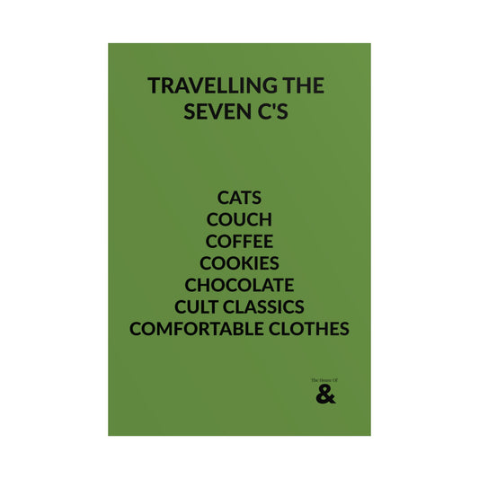 Unframed Poster - Travelling The Seven C's in Soft Herb